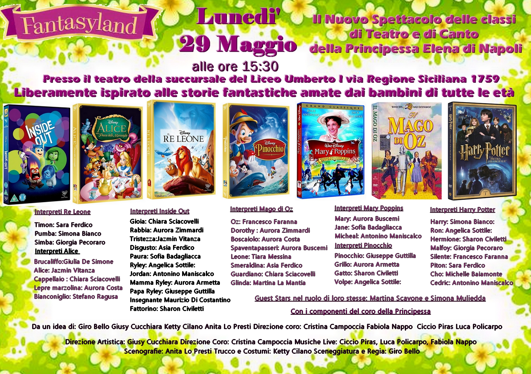 Spettacolo “Fantasyland” il regno della fantasia
