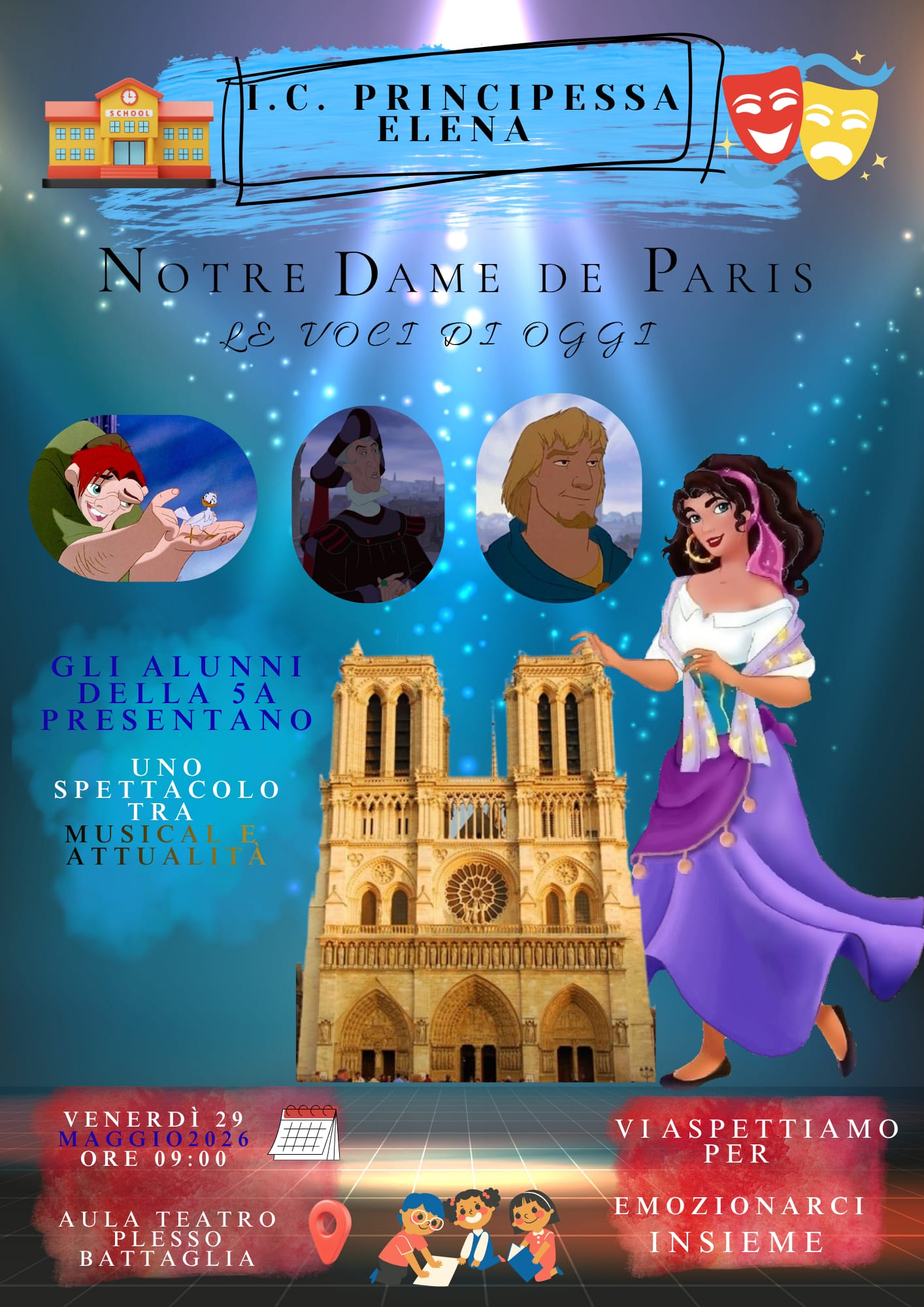 spettacolo teatrale a cura classe 5A Notre Dame de Paris
